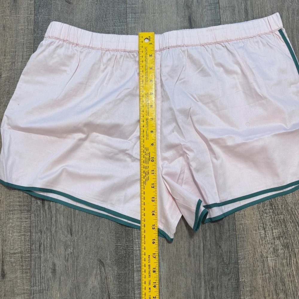 New Lake Pajamas Colorblock Tank Set in Guava XXL Pink‎ Cotton Poplin Shorts